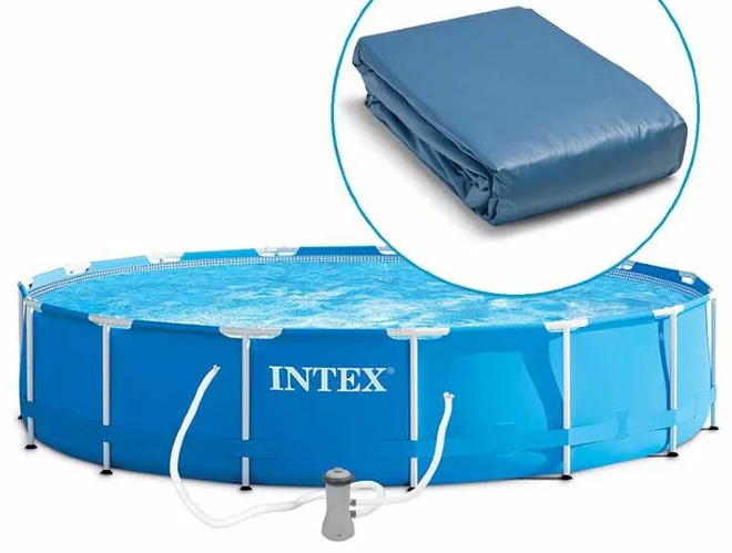 Чаша для круглого каркасного бассейна Intex Metal Frame (549х122 см ...